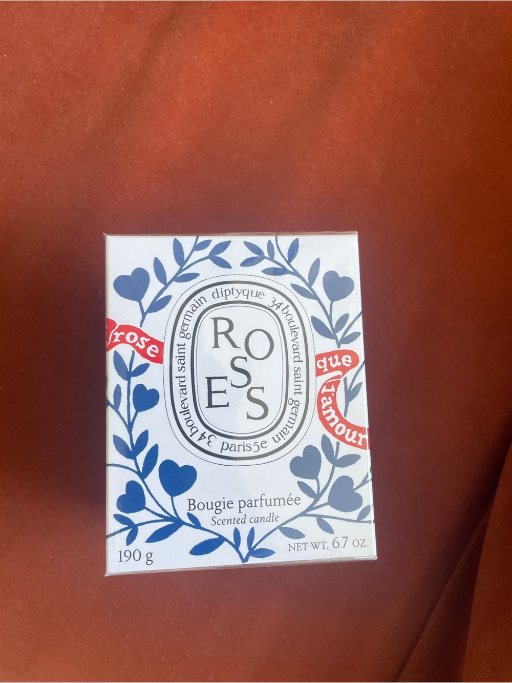 New diptyque Roses Scented Candle 6.7 oz